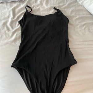 Arie ribbed full coverage tie back bathing suit